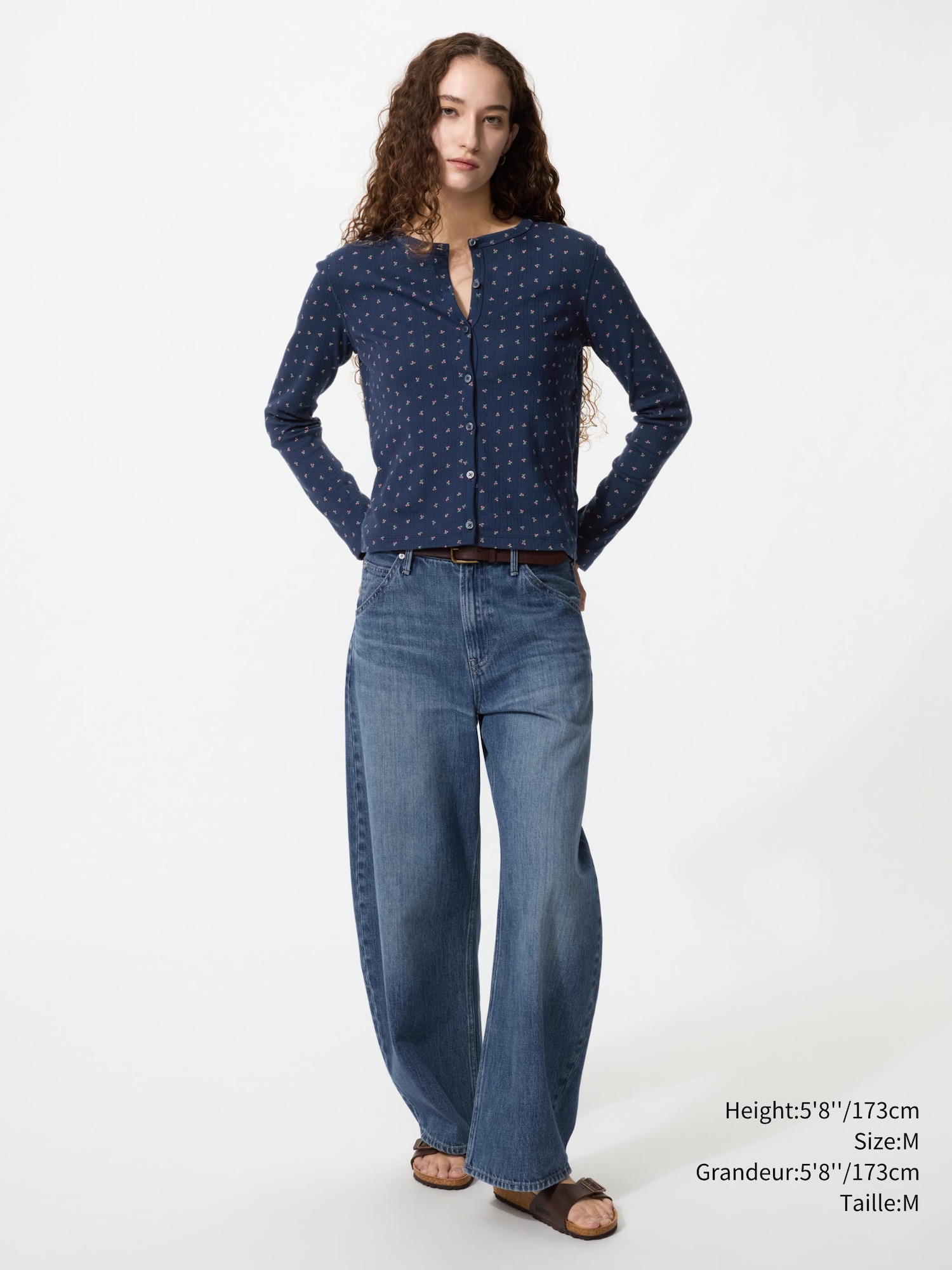 Women's Pointelle Cardigan Long Sleeve | Print | UNIQLO CA