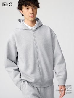 SWEAT OVERSIZED FULL ZIP HOODIE