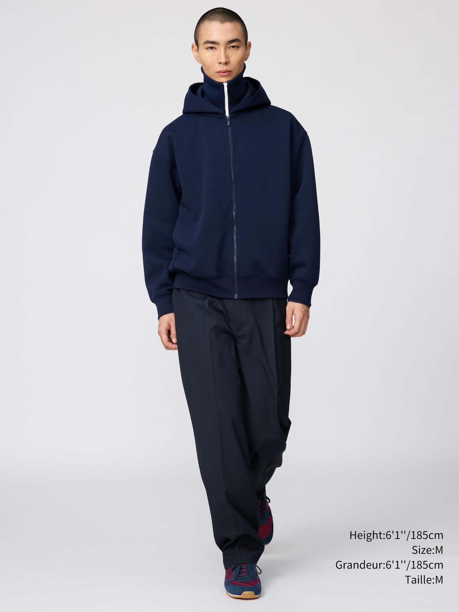Unisex Sweat Oversized Full Zip Hoodie | UNIQLO CA