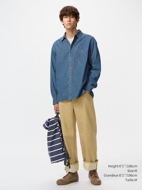 LIGHT DENIM OVERSIZED SHIRT