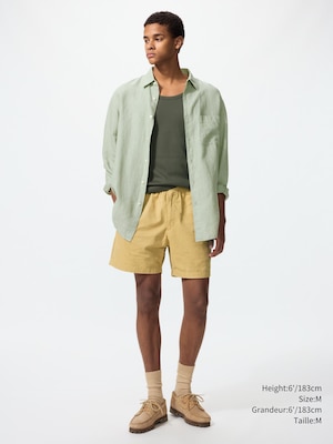Linen Blend Easy Shorts | 5"