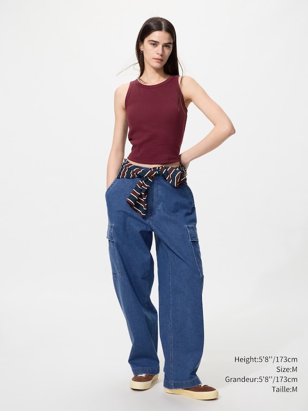 PANTALON CARGO EN DENIM