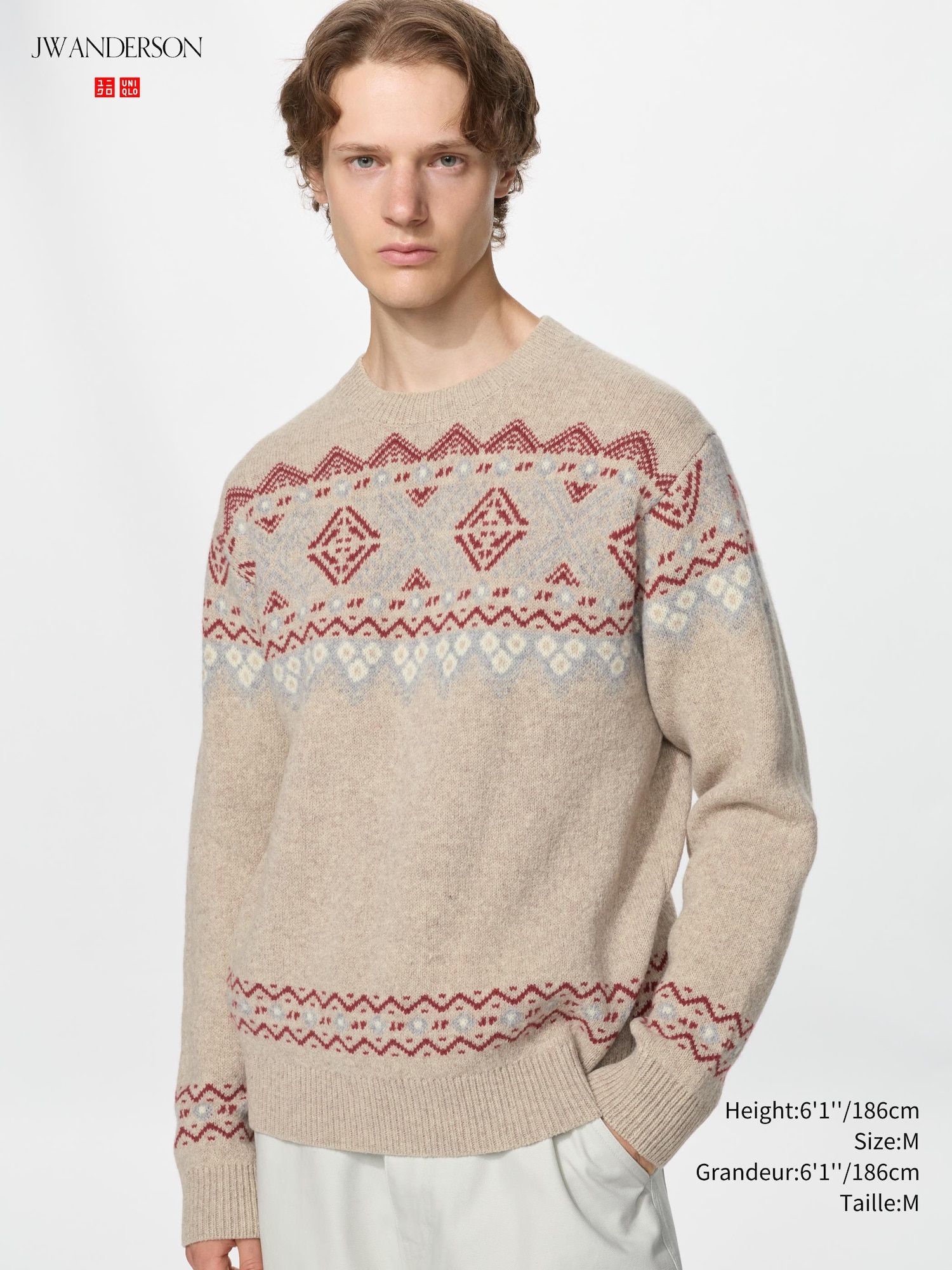 Lambswool Fair Isle Crew Neck Sweater