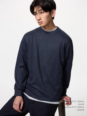 T-SHIRT DOUX POLAIRE TRICOTÉ COL ROND