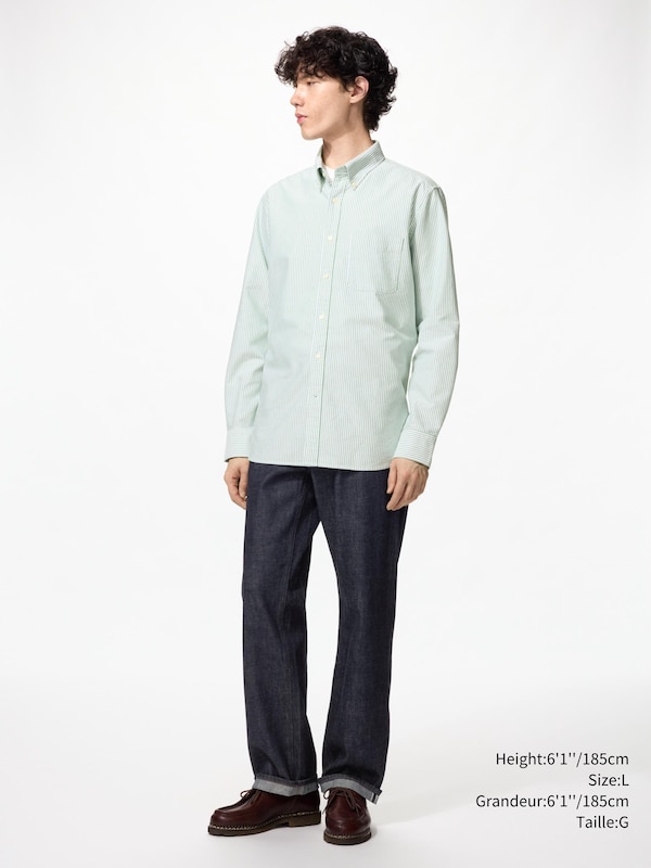 Oxford Slim Fit Shirt Long Sleeve | Striped