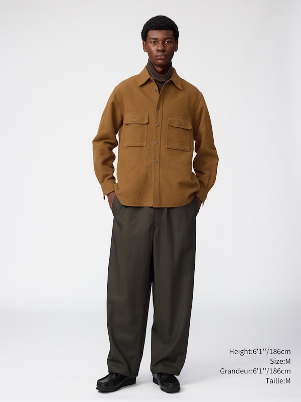 Brushed Cotton Shirt Long Sleeve