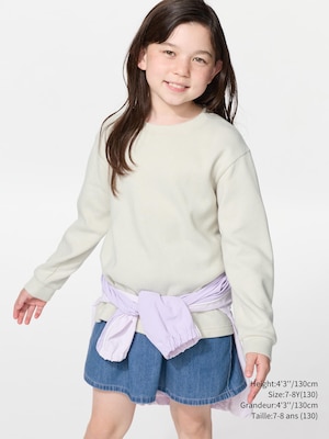 ENFANT T-SHIRT EN POLAIRE COL ROND