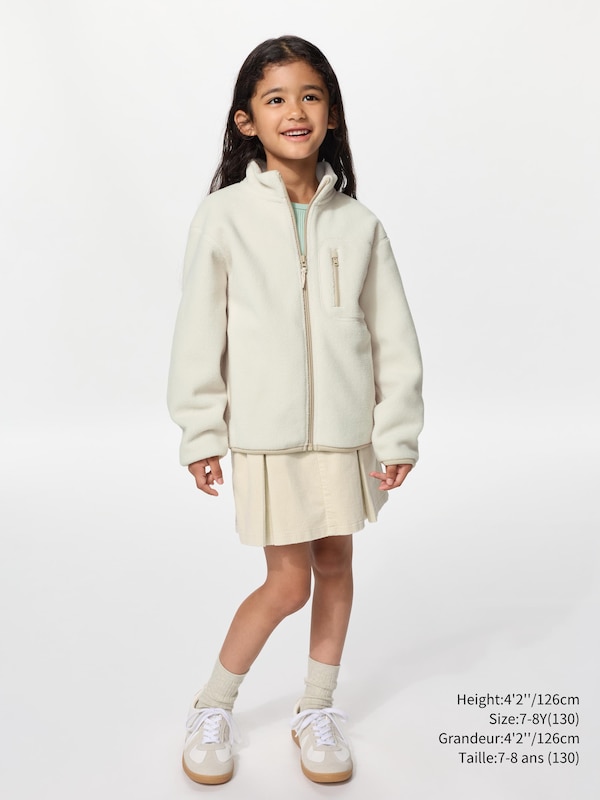 ENFANT VESTE EN POLAIRE À ZIP INTÉGRAL