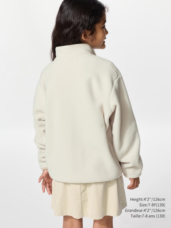 ENFANT VESTE EN POLAIRE À ZIP INTÉGRAL