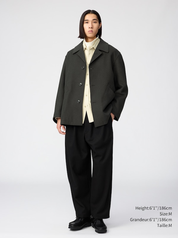 Wool Blend Short Coat