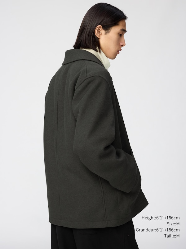 Wool Blend Short Coat