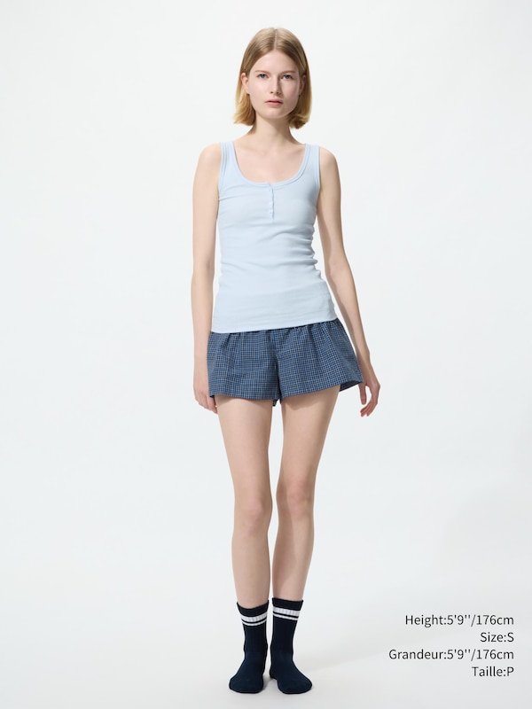FEMME HAUT COL HENLEY SANS MANCHES
