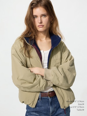 FEMME VESTE DOUBLÉE DE POLAIRE COL MONTANT