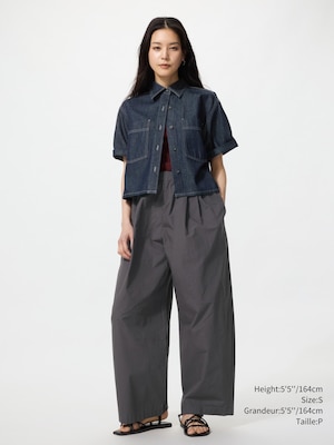 Cotton Volume Easy Pants