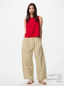 Cotton Volume Easy Pants