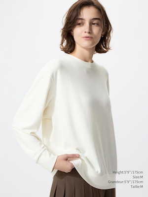 T-shirt polaire tricoté doux | col rond