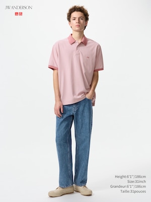 Straight Jeans | Embroidered Logo