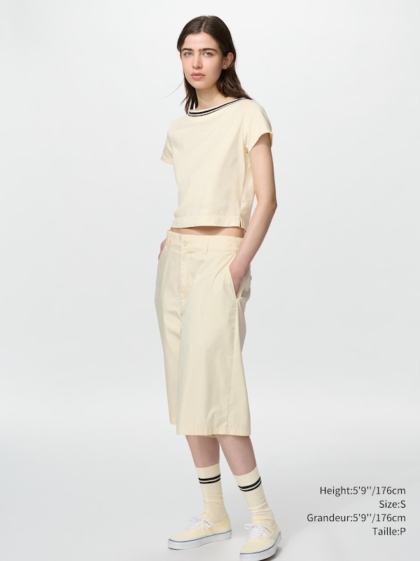 FEMME T-SHIRT COL BATEAU