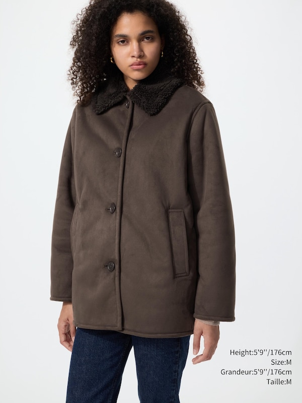 Faux Shearling Short Coat