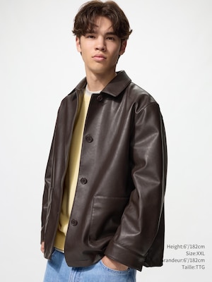 VESTE-CHEMISE DÉCONTRACTÉE LUSTRÉE