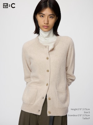 Fluffy Cashmere Relaxed Cardigan