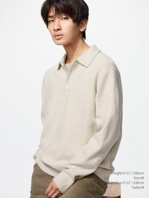 Souffle Yarn Polo Sweater