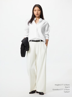 Smart Pleated Wide Pants