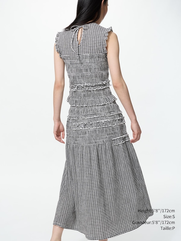 Shirring Skirt | Check