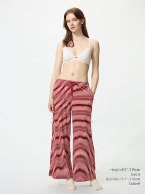 Mini Ribbed Wide Easy Pants
