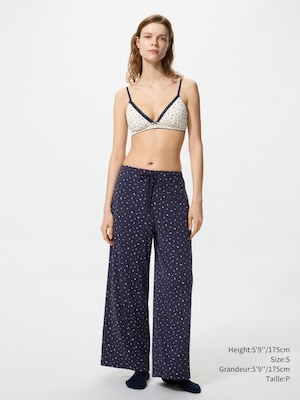 Ribbed Wide Easy Pants | Flower