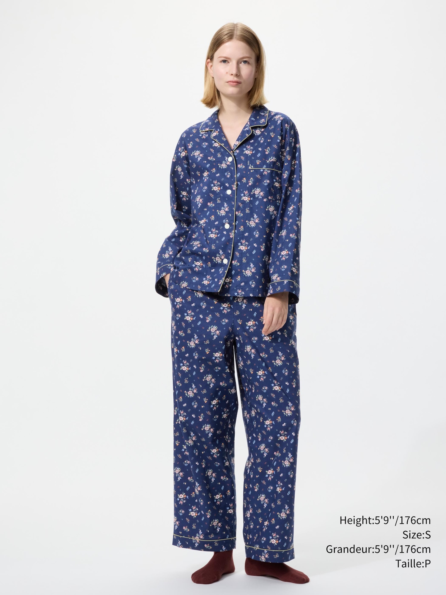Cotton Pajamas Long Sleeve | Flower