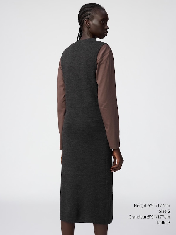Double Face Knit Dress Sleeveless