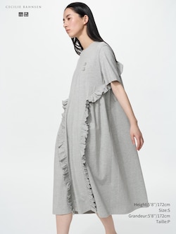 Frill Short Sleeve T-Shirt Dress