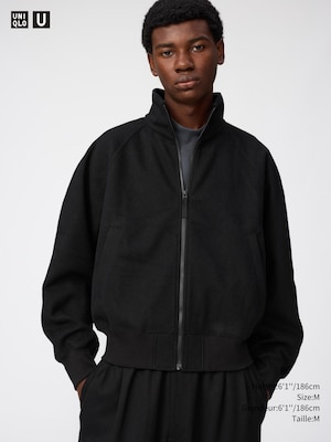 BLOUSON BROSSÉ À ZIP INTÉGRAL