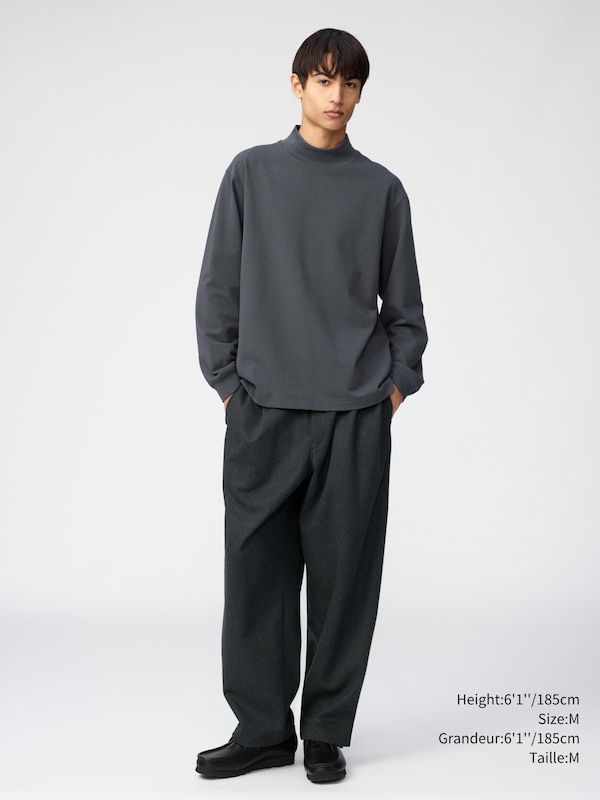 Mock Neck T-Shirt Long Sleeve
