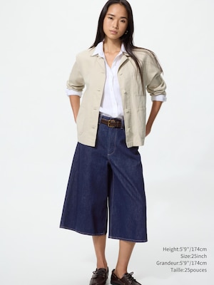 Jupe-culotte denim