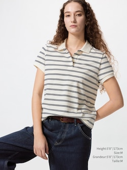 PIQUE MINI POLO SHIRT | STRIPED