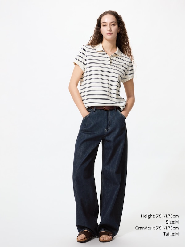 Pique Mini Polo Shirt | Striped