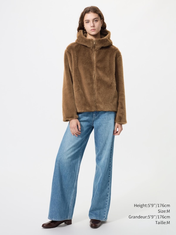 Faux Fur Hooded Jacket