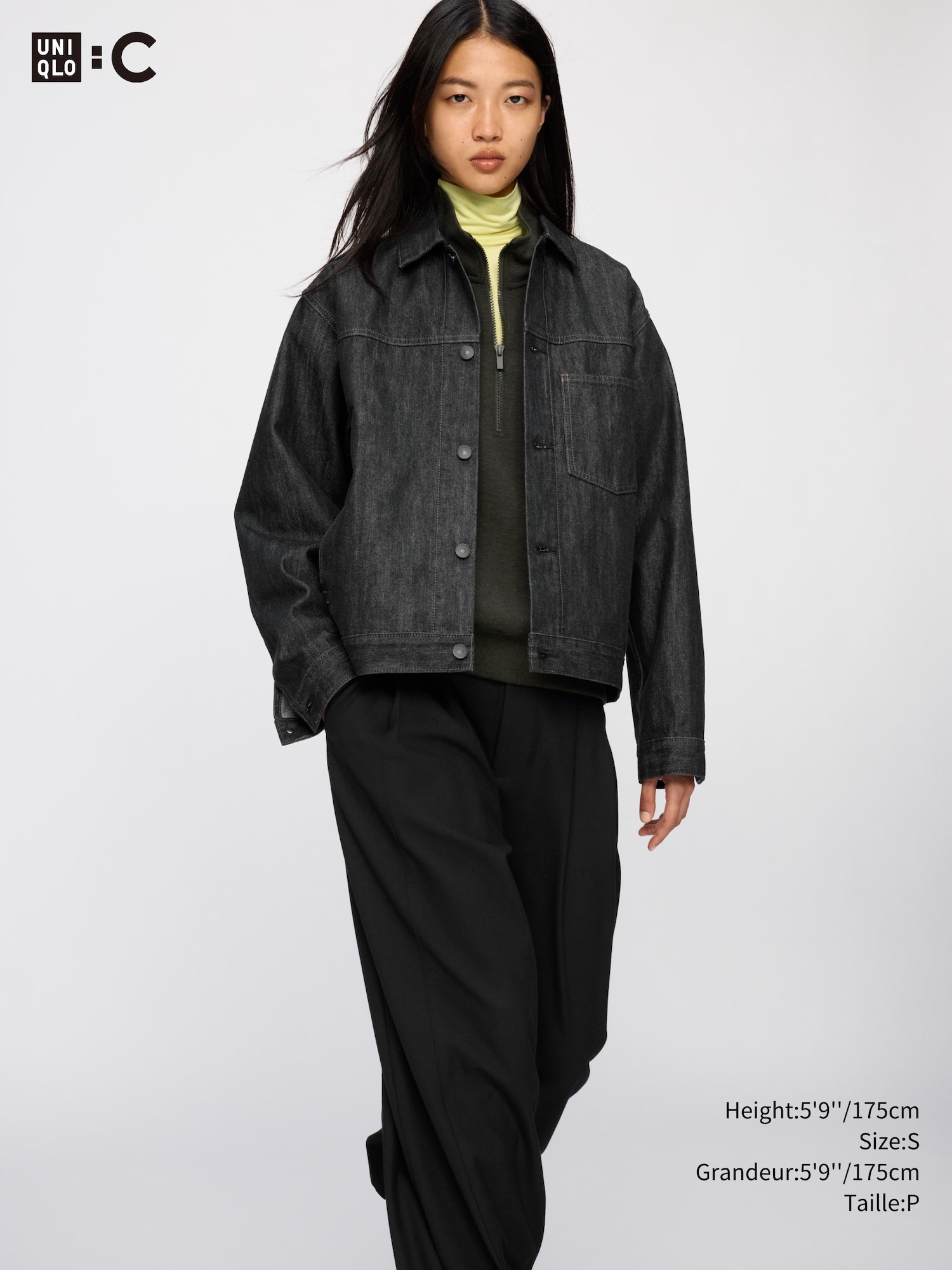 UNIQLO U ユニクロ　オーバーサイズ カーゴ デニムジャケット XS Unisex Denim Trucker Jacket | UNIQLO CA