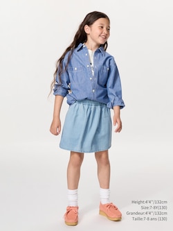 FILLE MINIJUPE-SHORT EN DENIM