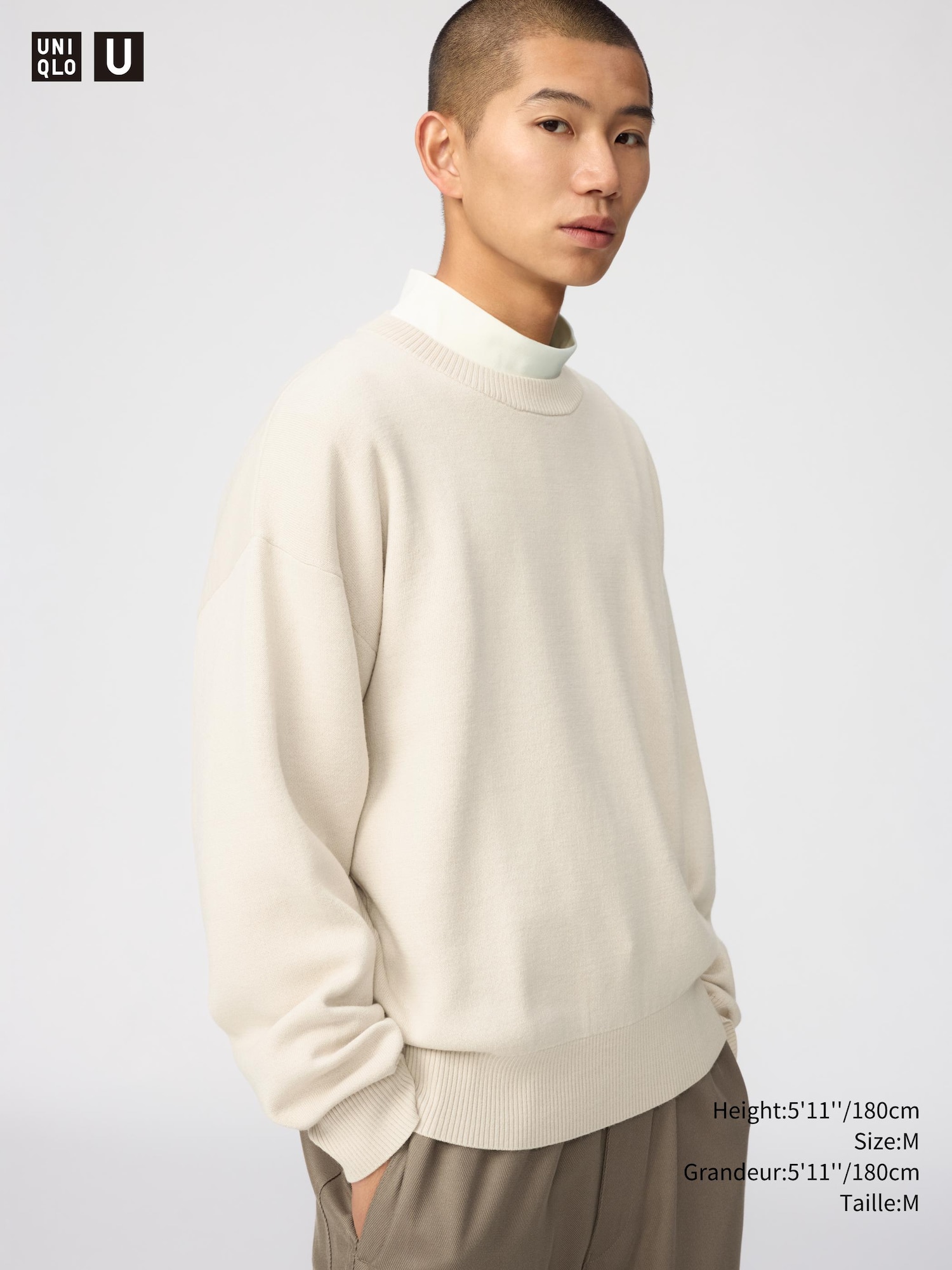 Double Face Crew Neck Sweater