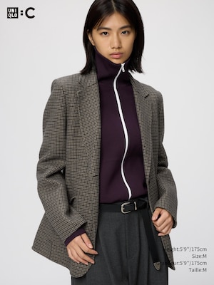 FEMME VESTE DOUBLE-FACE COL TAILLEUR
