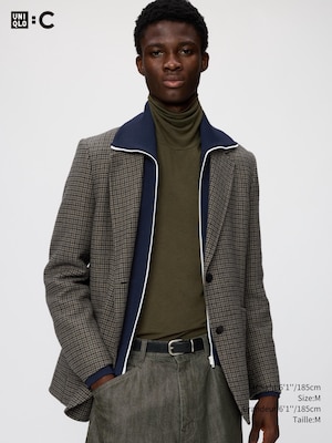 FEMME VESTE DOUBLE-FACE COL TAILLEUR