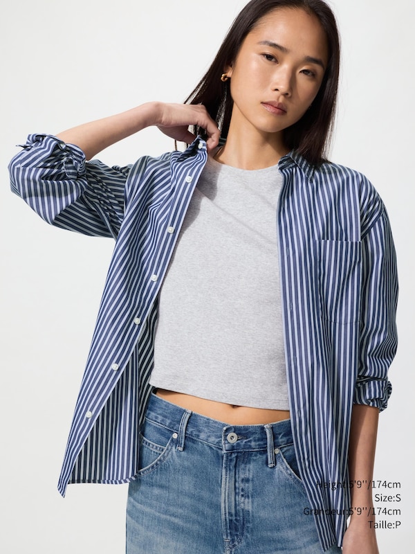 Broadcloth Shirt Long Sleeve | Striped