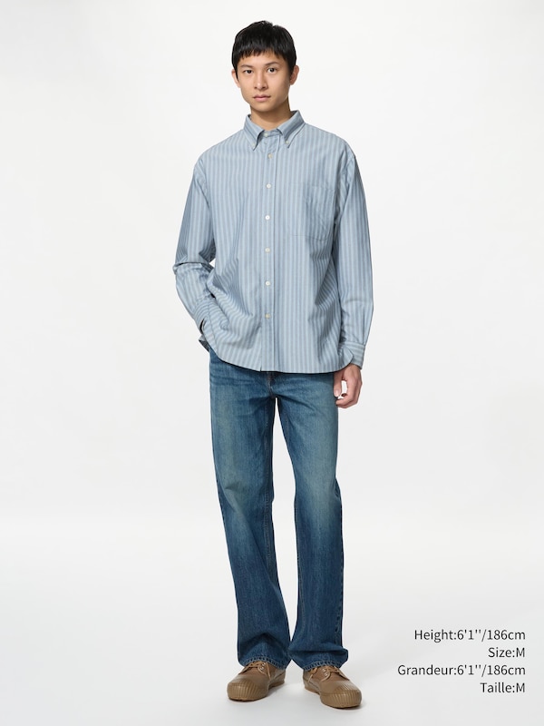 CHEMISE OXFORD SURDIMENSIONNÉE MANCHES LONGUES
