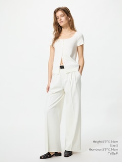 Smart Pleated Wide Pants | Tall