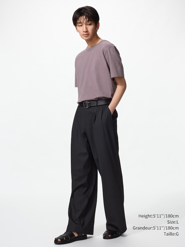 Smart Pleated Wide Pants | Tall