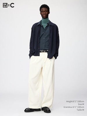 FEMME PANTALON AMPLE EN VELOURS CÔTELÉ