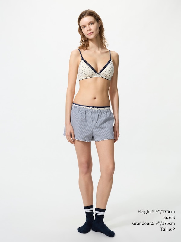 Culotte boxeur à enfiler coton | vichy
